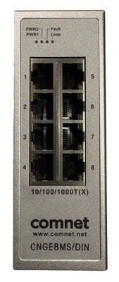 Comnet CNGE8MS/DIN | 8 10/100/1000Base-T(X) Port Managed - Tested - Image 1 of 4