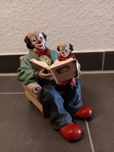 Gilde Clown Figur Editionsfigur Der Geschichtenerzähler ca. 15 cm - Bild 1 von 13