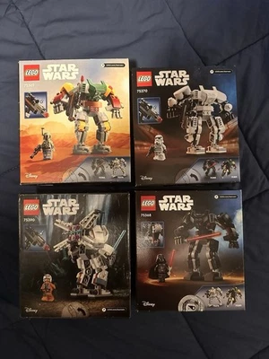 Lote de conjuntos LEGO Star Wars Mechs (4). 75368, 75369, 75390, 75370. Ver descrição - Imagem 1 de 2