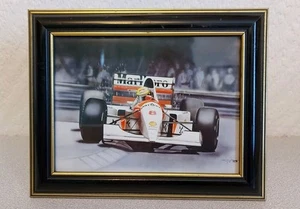 Ayrton Senna McLaren Racing Picture 8in X 6in - Picture 1 of 3