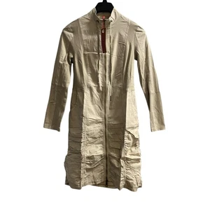 Wearables by XCVI Lenchen Jacke Kleid Damen XS hellbraun gerafft Lagenlook Capsule - Bild 1 von 10