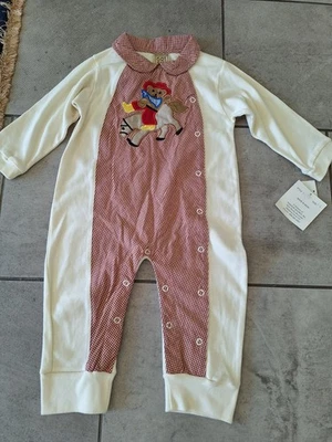 Go! Bebé Niños Una Pieza con Diseño Rojo y Blanco Vintage Foto 1 de 4