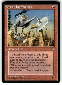 ORCISH LUMBERJACK – MTG Magic the Gathering Card – Ice Age – Common - Picture 1 of 2