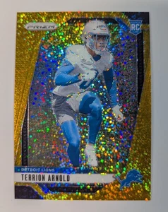 2024 Select Prizm Gold Sparkle Terrion Arnold /24 Detroit Lions - Picture 1 of 2