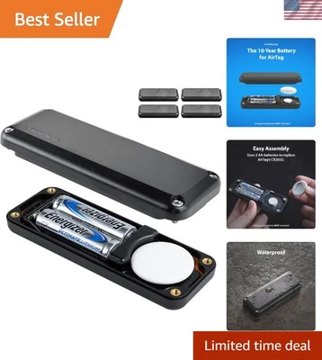 Estuche de Batería AirTag - Utiliza Pilas AA, 14x Capacidad, Impermeable Foto 1 de 4