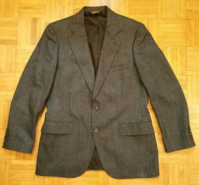 Blazer vintage Nino Cerruti para hombre gris, espiga, chaqueta deportiva talla 40R Foto 1 de 4