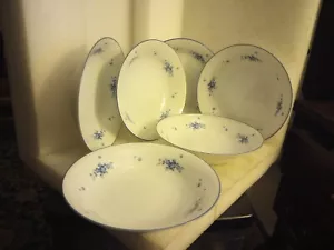 Noritake Blue White Curry/ Soup Bowl Set Of 6- - Picture 1 of 4