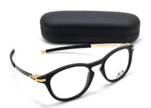 Oakley Pitchman R OX8105-1950 Satin Black/Gold Round Unisex Eyeglass Frame