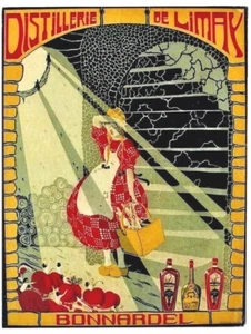 Original vintage poster DISTILLERY DE LIMAY FRANCE LIQUOR - Picture 1 of 1