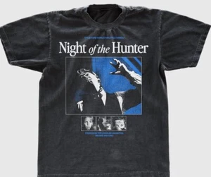 Night of the Hunter Film T-Shirt, Classic Film Tshirt, Trendy Schwarz Men’s Class - Bild 1 von 2