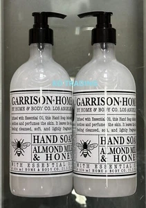 (2-Pack) GARRISON + HOME ~ ALMOND MILK & HONEY Essential Oil Cleansing HAND SOAP - Picture 1 of 3