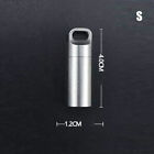 Mini Stainless Steel Sealed Capsule Waterproof Pill Box Camping Firstaid Pen Xb