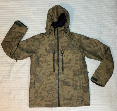 Burton Мужская маленький золотой желтовато-коричневый камуфляж AK GORE-TEX 2L лыж сноуборда зимняя куртка - Изображение 1 из 4