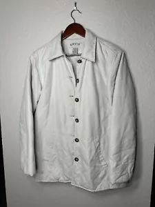 Abrigo de Caza Plisado Orvis De Colección Blanco Para Hombre S Vaquero Occidental Ranchwea del Sur - Imagen 1 de 16
