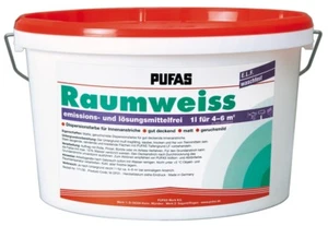 (2,90€/L) Pufas Innenwandfarbe Raumweiss Wandfarbe Farbe 5L - Bild 1 von 1