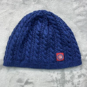 Vintage Nike Chicago Cubs SAMPLE Beanie One Size Fits Blue/Red Winter Hat Knit - Picture 1 of 7