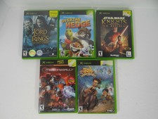Mixed Lot of 5 Xbox Lord of Rings Mechassault Star Wars Knights Untested AS IS