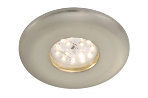 LED Einbauspot Matt Nickel Kunststoff IP65 Indoor Ø9,3 x 4,2cm 400lm Warmweiß - Bild 1 von 2