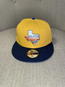 New Era Houston Astros 45th Anniversary Fitted Hat Size 6 7/8 - Picture 1 of 6