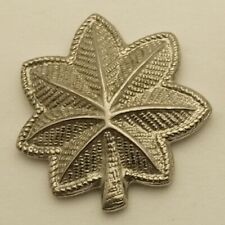 Vintage Lt Colonel Silver Tone Vintage Oak Leaf Collar Jacket Pin AF Army