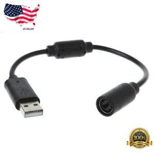 FR XBOX 360 WIRED REMOTE CONTROLLER USB BREAKAWAY CABLE CORD ADAPTER PC COMPUTER