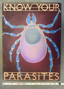 Know Your Parasites Tick Painted Masonite Wood Sign Home Farm Camp Decor Garden - Picture 1 of 5