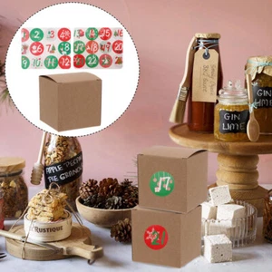 24 Sets Macaron Verpackung Box Weihnachten Goodie Box Weihnachten Party Favor - Bild 1 von 12