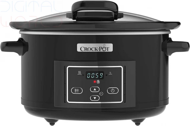 Crock-Pot 4.7L Lift and Serve Digital Slow Cooker - Black