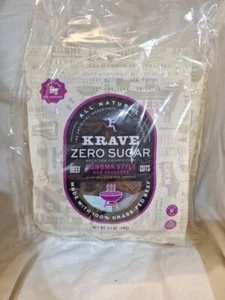 Krave Jerky Sonoma BBQ 2.1 oz (Pack of 4) Zero Sugar Beef Jerky Cuts Exp 06/2025 - Picture 1 of 6