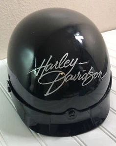 Harley Davidson Half Helmet Black - Size Small - Picture 1 of 11