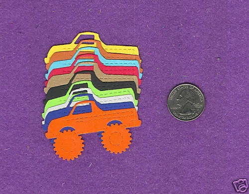 TRUCK MONSTER薄模切剪贴簿卡 — 第 1/1 张图片