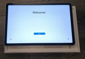 Samsung Galaxy Tab S9 FE 5G Tablet 128GB Silver with S Pen - Picture 1 of 7