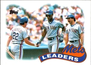1989 Topps #291 Mets Leaders - Picture 1 of 2
