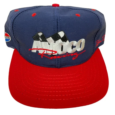 Vintage Bill Elliott Snapback Hat Cap Amoco Nascar Racing Made In USA 90s AJ8 - Image 1 of 4