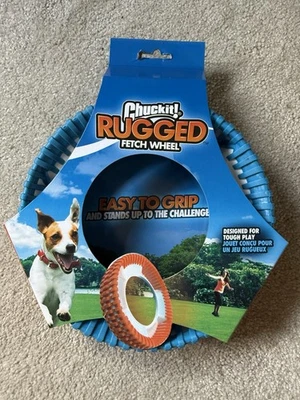 (222) Chuckit! Rugged Fetch Wheel For Dogs Throw & Fetch Toys, Blue - Image 1 of 2