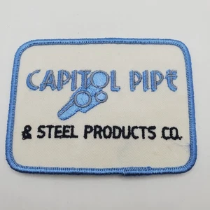 Rare Vintage Capitol Pipe & Steel Products Co. Patch - 4" x 3" - Picture 1 of 2
