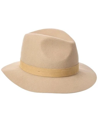 Bruno Magli Suede Band Wool Fedora Women's Beige Os - Image 1 of 2