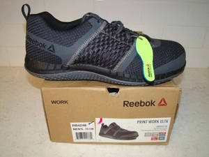 NIB Reebok Print Work ULTK Size 10.5 Men's Athletic Work Shoe Composite Toe - Picture 1 of 9