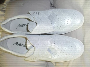 Damen Schuhe von Avena Gr. 41 wie neu Leder Silber - Bild 1 von 5