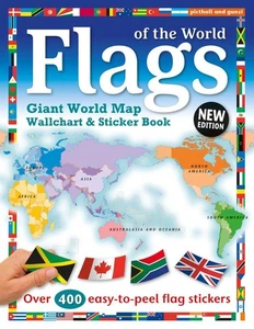 Flags of the World: World Map Wallchart Poster and Sticker Book by Chez Picthall - Picture 1 of 1