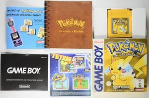 Genuine Pokémon Yellow Special Pikachu Edition Game Boy | AUS VER | New Battery - Picture 1 of 13
