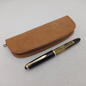 PELIKAN 400NN Piston Tortoise Fountain Pen 14k EF Gold Nib Vintage Serviced - Picture 1 of 17