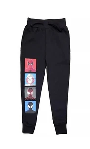 NWTS Marvel Boys Black Spiderman Side Pocket Jogger Sweat Pants Size Small (6/7) - Picture 1 of 2