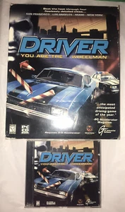 Driver: You Are the Wheelman PC CD-ROM Windows 95/98 with Rare Big Box 1999 - Picture 1 of 12