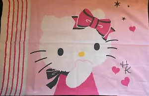 Federa cuscino Hello Kitty rosa 20x29 HK rosa fiocco cuore vintage Argyle 2014 - Foto 1 di 8