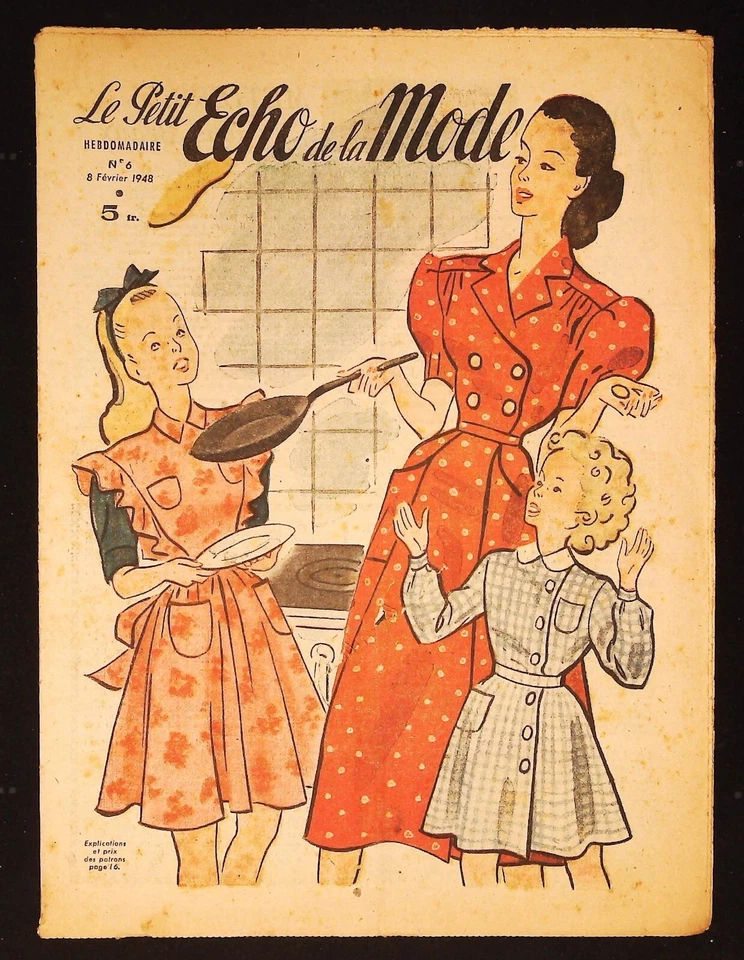 Le Petit Echo de la Mode année 1948, Ancien magazine Français N°6 - Photo 1/1