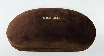 Tom Ford Marrón Chocolate Terciopelo Terciopelo Duro Estuche Rígido Logo Dorado Foto 1 de 4