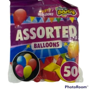 12" 50 X STANDARD LATEX BALLOONS - Mix Colour - Picture 1 of 1