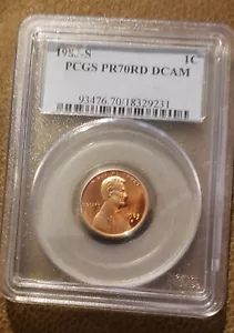 1983 S Lincoln Cent PCGS PR70RD DCAM - Picture 1 of 2