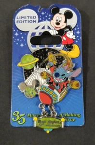 WDW Disney STITCH 35 Magical Years Magic Kingdom Space Mountain LE 2500 Pin NEW - Picture 1 of 3